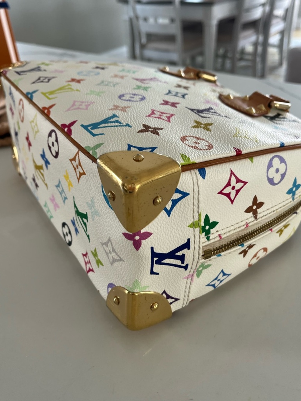 Louis Vuitton x Takashi Murakami Multicolore Trouville - Blanc - Picture 9 of 15